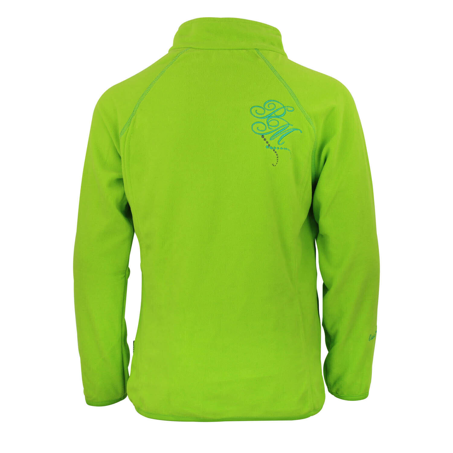 Sweatshirt aus Mikrofleece mit halbem Reißverschluss, Mädchen Peak Mountain Gafi 3/4
