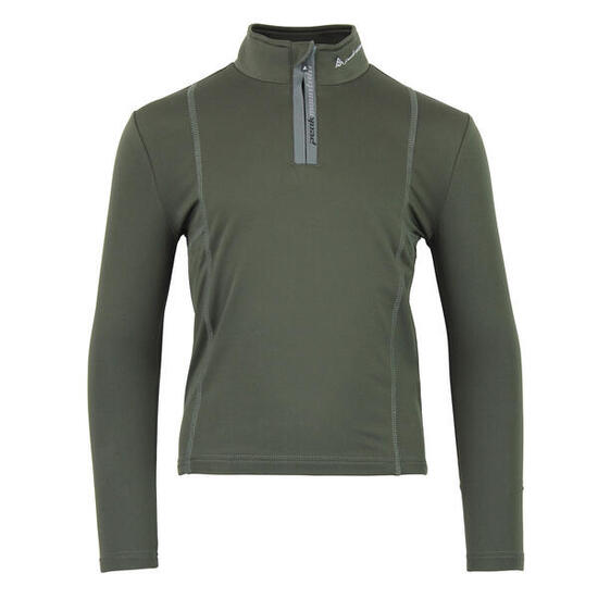 T-shirt 1e huid met rits voor kinderen Peak Mountain Ecanevi