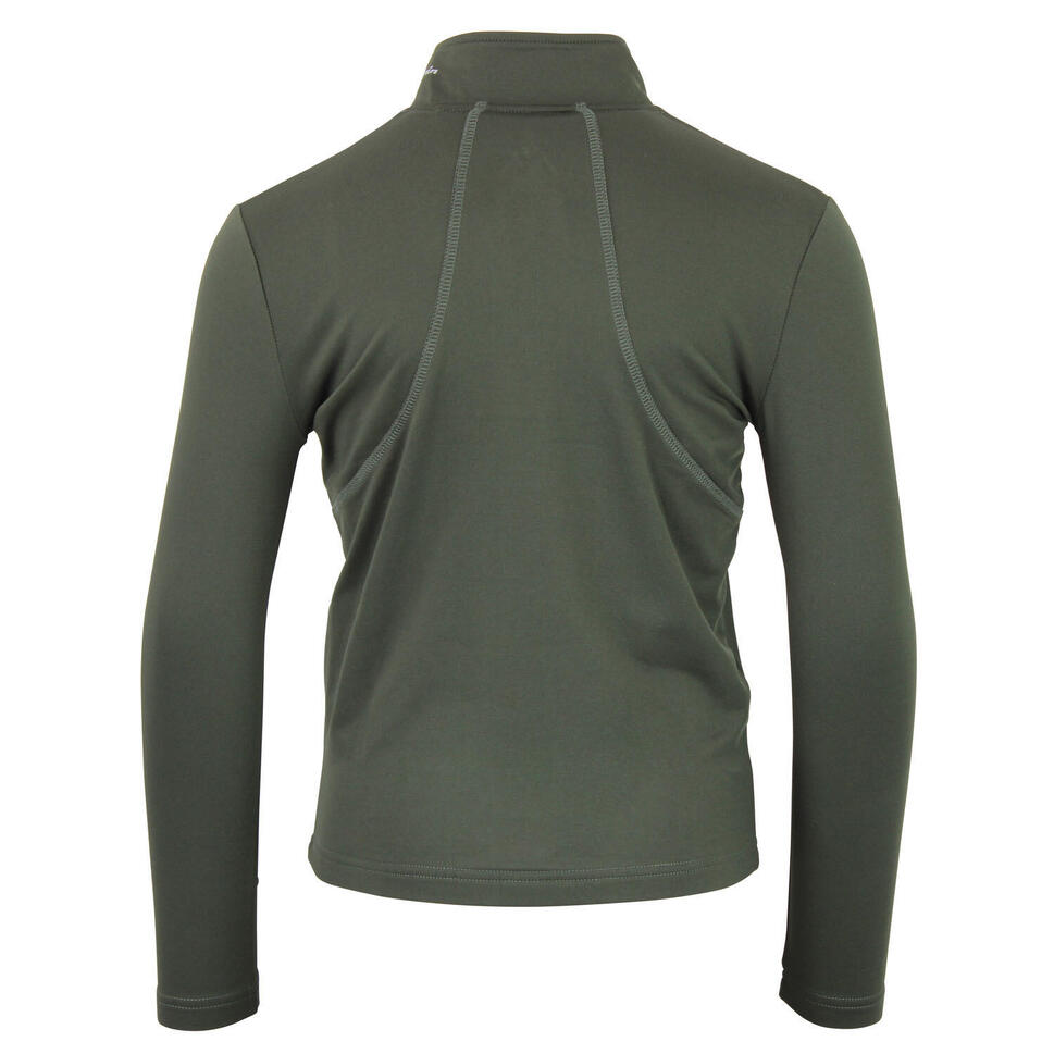 T-shirt pierwsza warstwa z suwakiem dla dzieci Peak Mountain Ecanevi