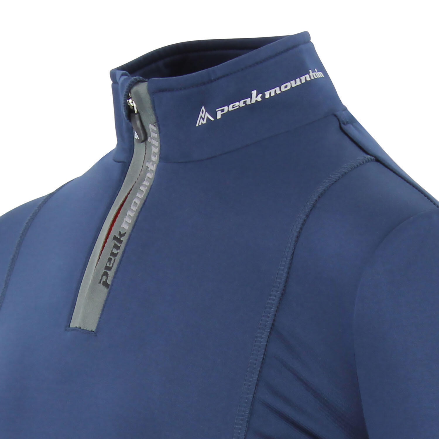 T-shirt 1e huid met rits voor kinderen Peak Mountain Ecanevi 4/4