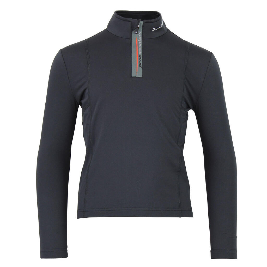 Kids' base layer T-shirt with zip Peak Mountain Ecanevi
