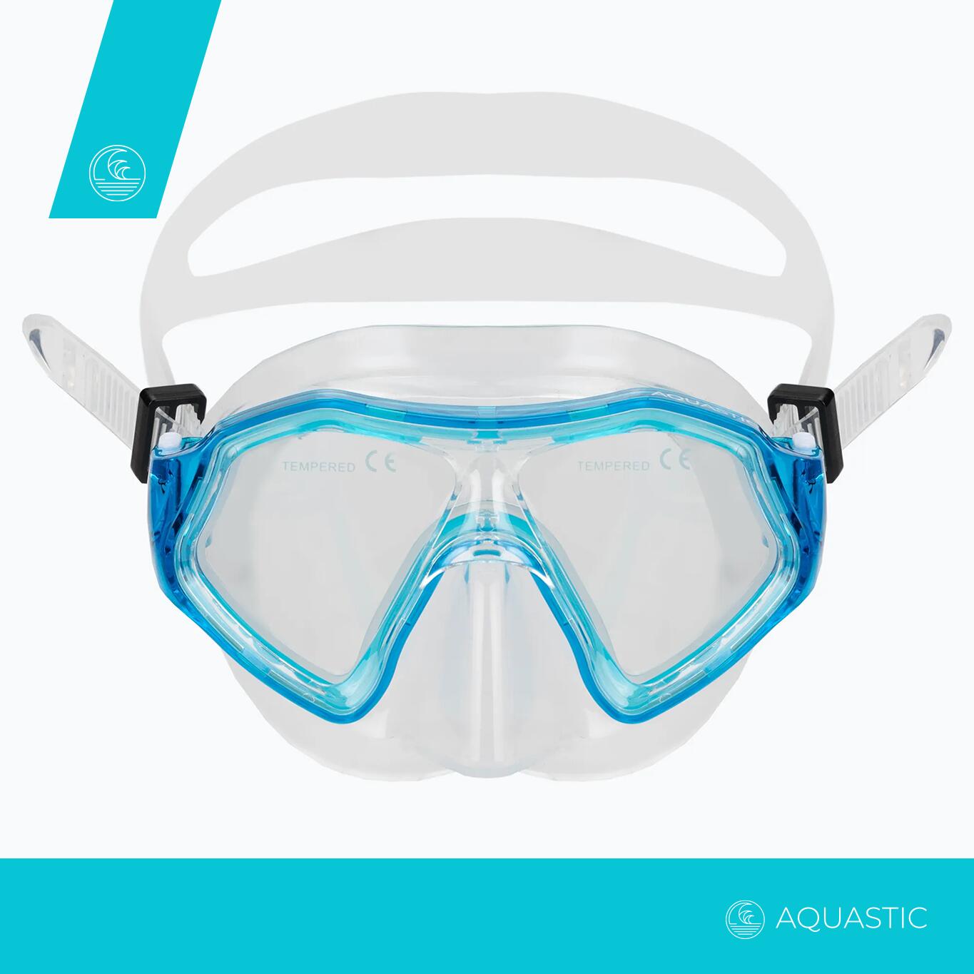 AQUASTIC Shelly kindersnorkelset 2/8