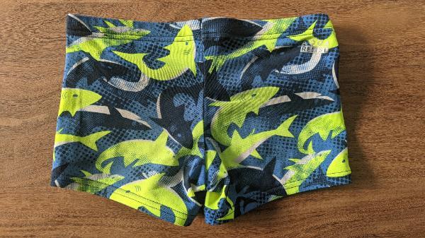 Entre Particuliers - Boxer de natation pour garçon Fitib bleu citron jaune 5-6 2/3