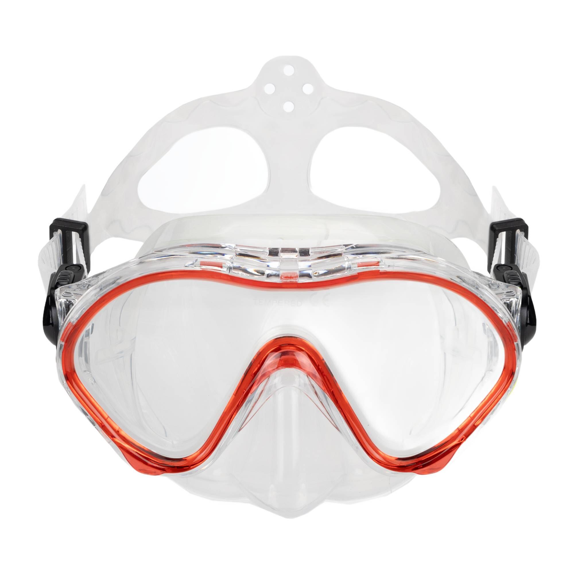 Aquastic - Masque De Plongée En Apnée Enfant Aquastic Minke - Masque De Plongée - Rouge - Kid Unique - Decathlon