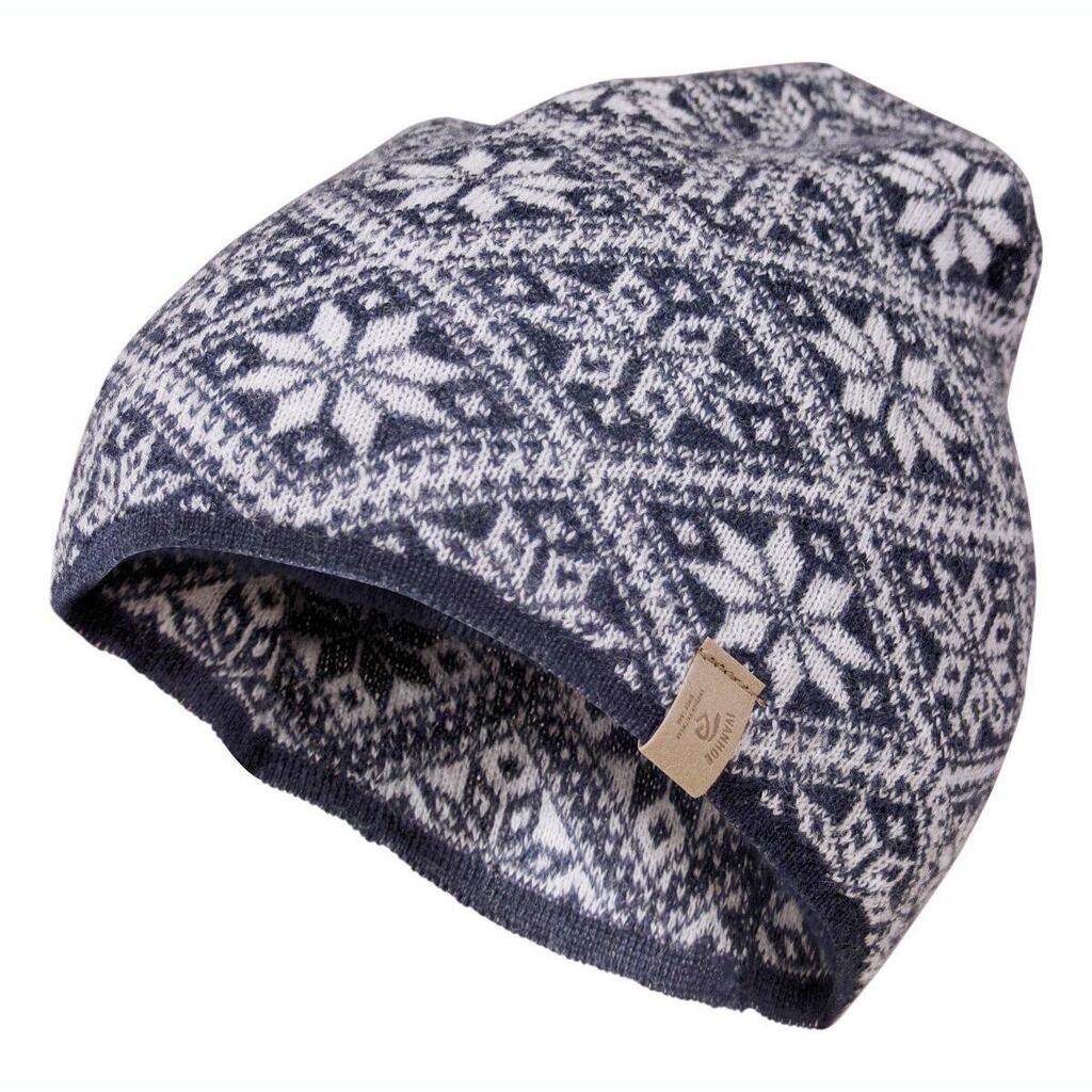 Knitted wool hat Freya Light Navy - One Size - Blue