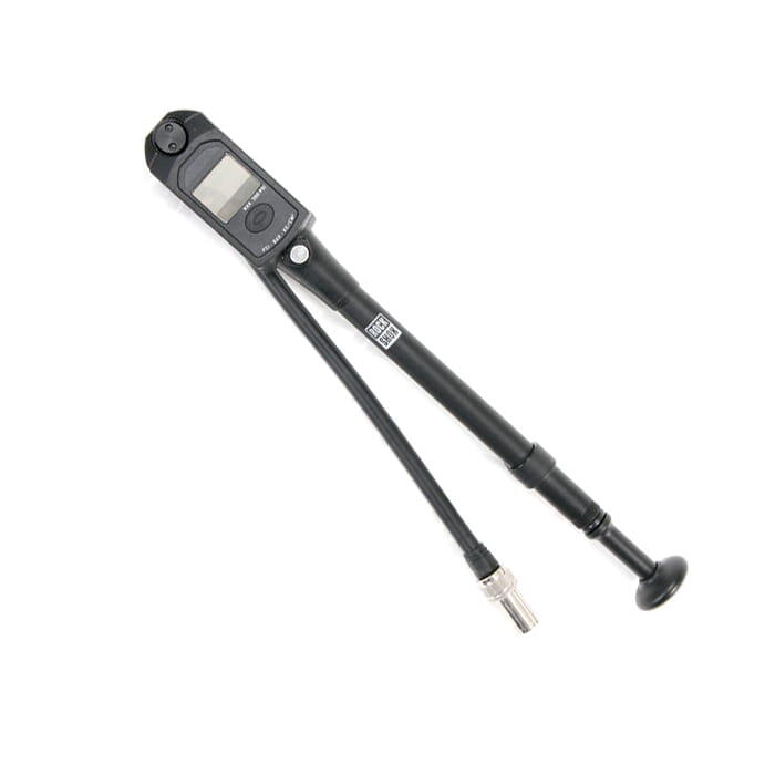 RockShox high-pressure fork and shock pump with digital gauge