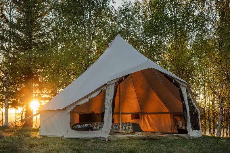 CANVASCAMP Sibley 620 Apex Tenda - Extra Ampia, Resistente e Confortevole - Per 8-10 Person