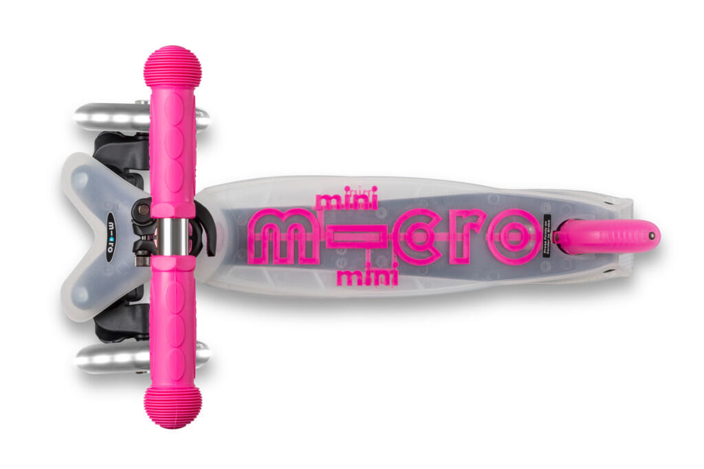 Hulajnoga trójkołowa z unikalnym półprzezroczystym podestem Mini Micro Flux LED 3/6