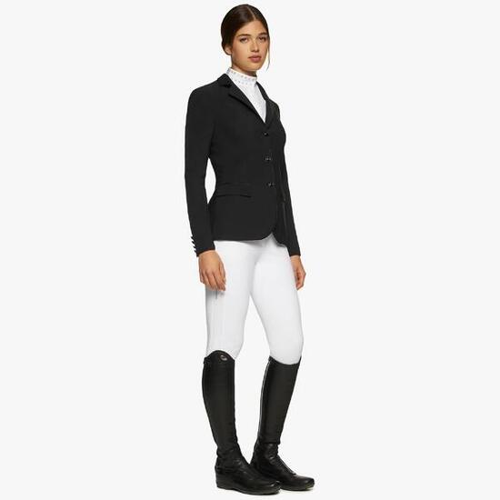 Cavalleria Toscana Dames Wedstrijd Rij Jas Zwart -