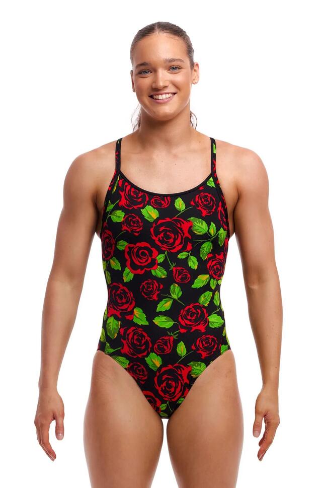 Strój kąpielowy damski Funkita Black Rose Diamond Back