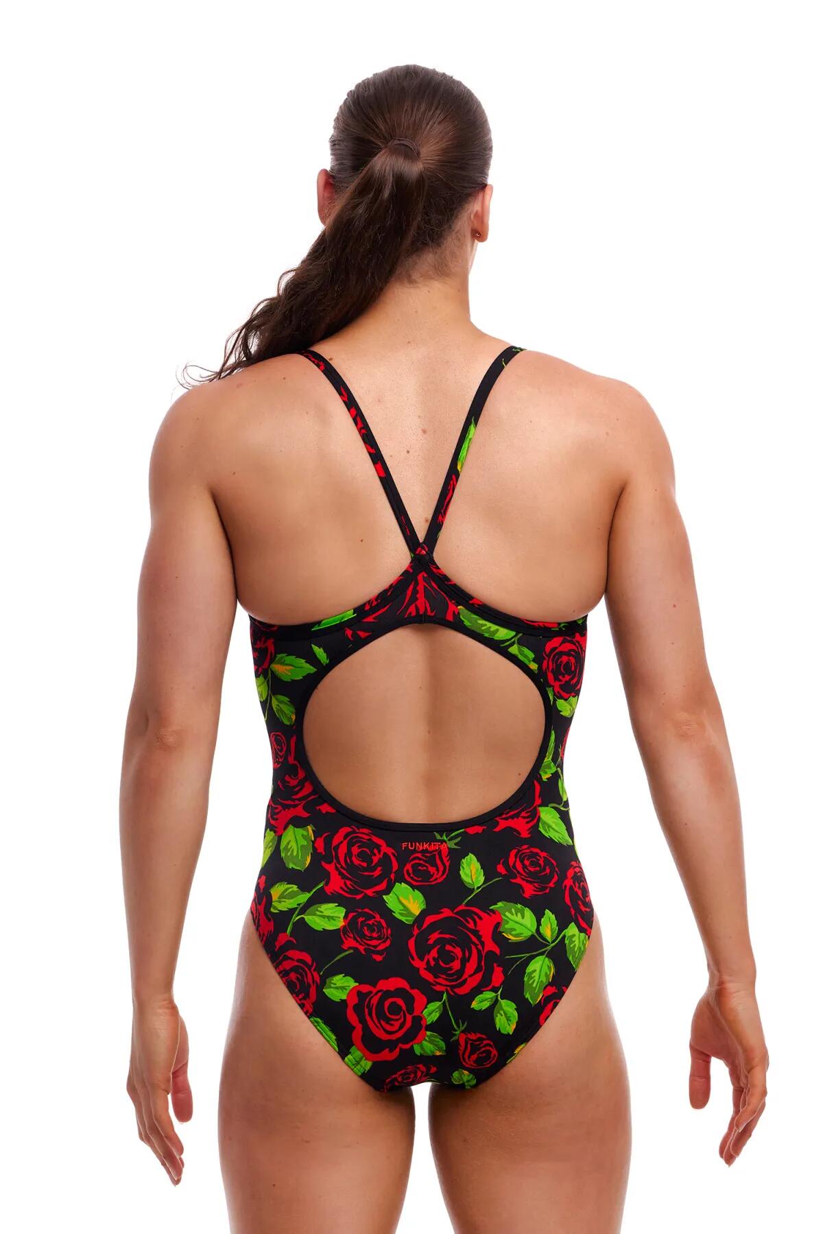 Strój kąpielowy damski Funkita Black Rose Diamond Back 3/6