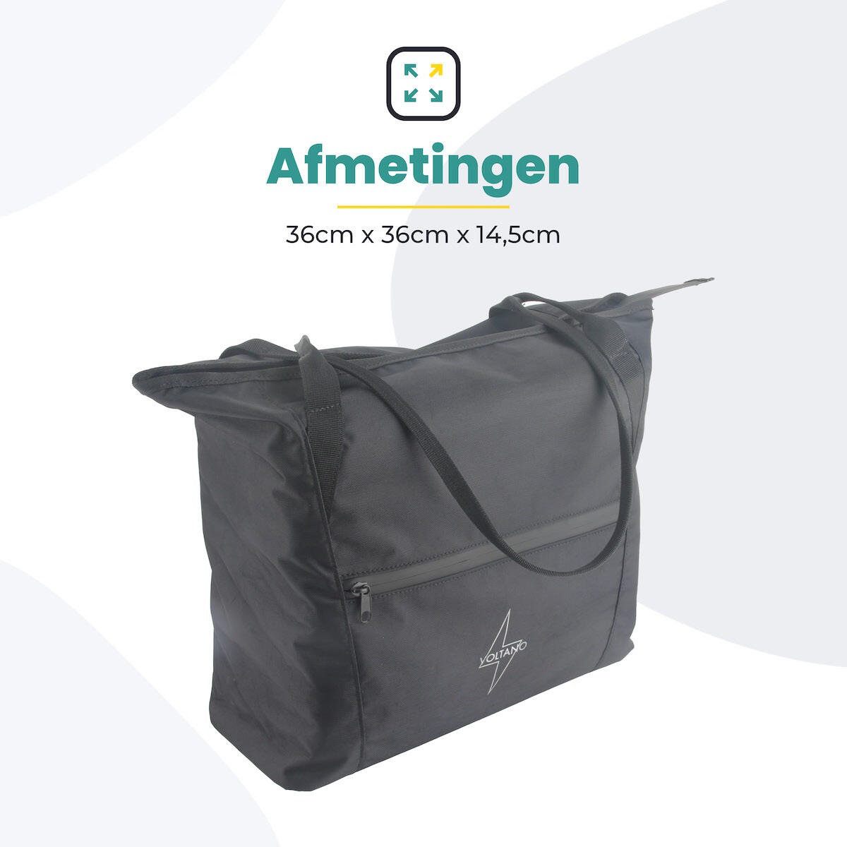 Fietstas voor Toerfietsen van het merk VOLTANO - Unisex - Kleur ZWART -  - 19L 3/7