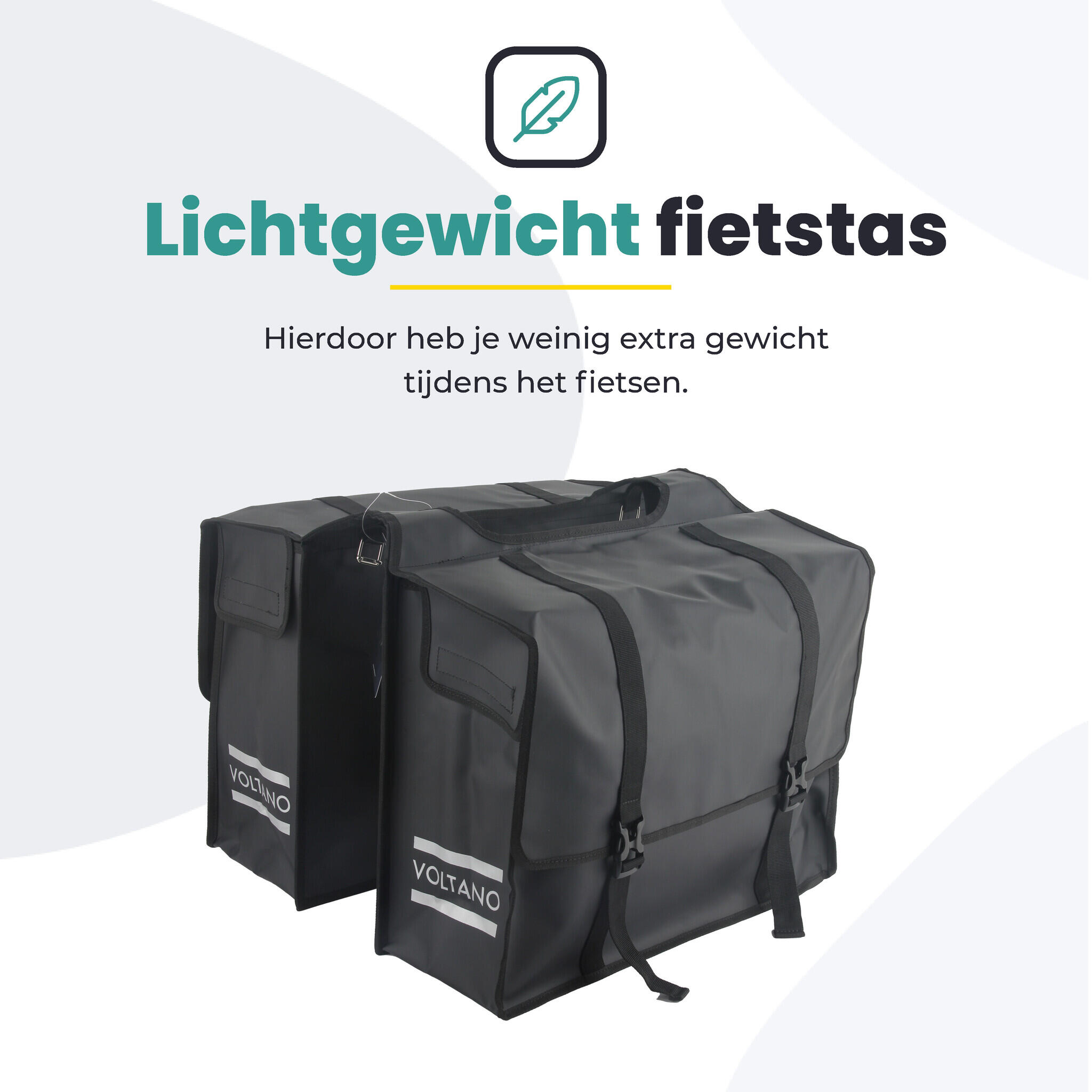 Fietstas voor Toerfietsen van het merk VOLTANO - Unisex - Kleur ZWART -  - 48L 3/7