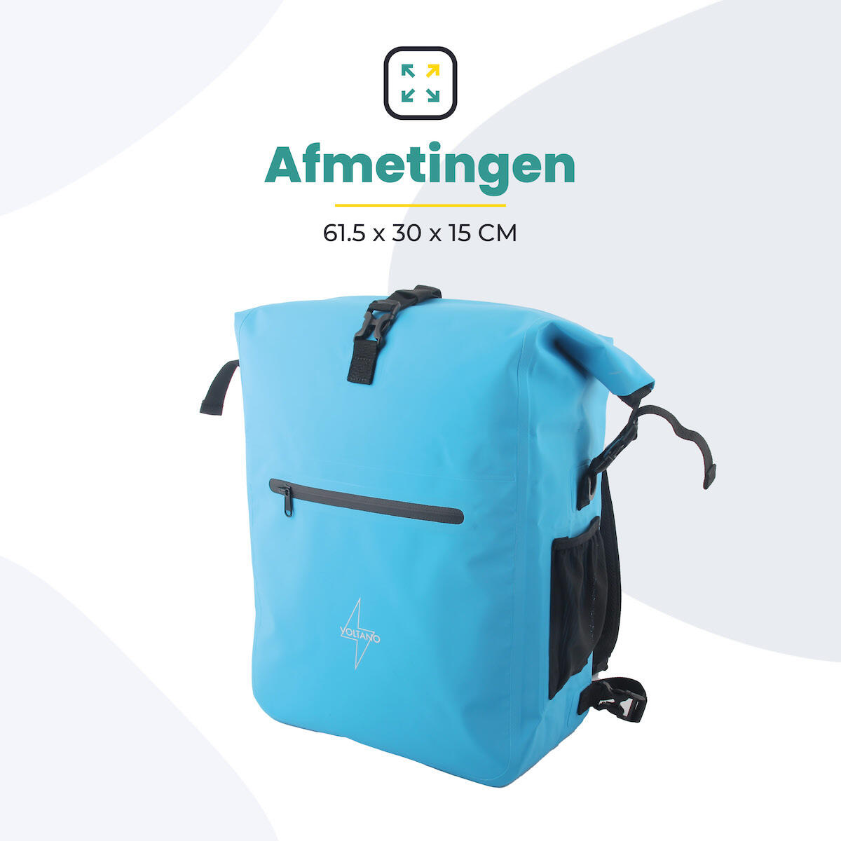 Fietstas voor Toerfietsen van het merk VOLTANO - Unisex - Kleur BLAUW -  - 28 3/7