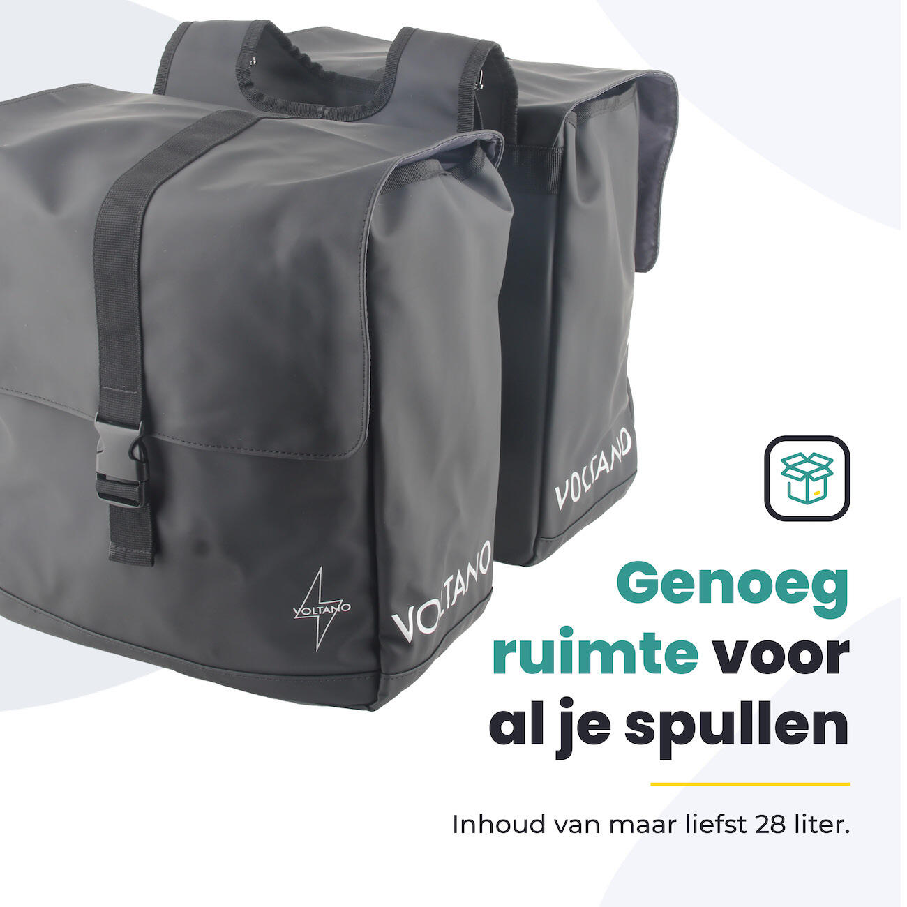 Fietstas voor Toerfietsen van het merk VOLTANO - Unisex - Kleur ZWART -  - 30 3/7