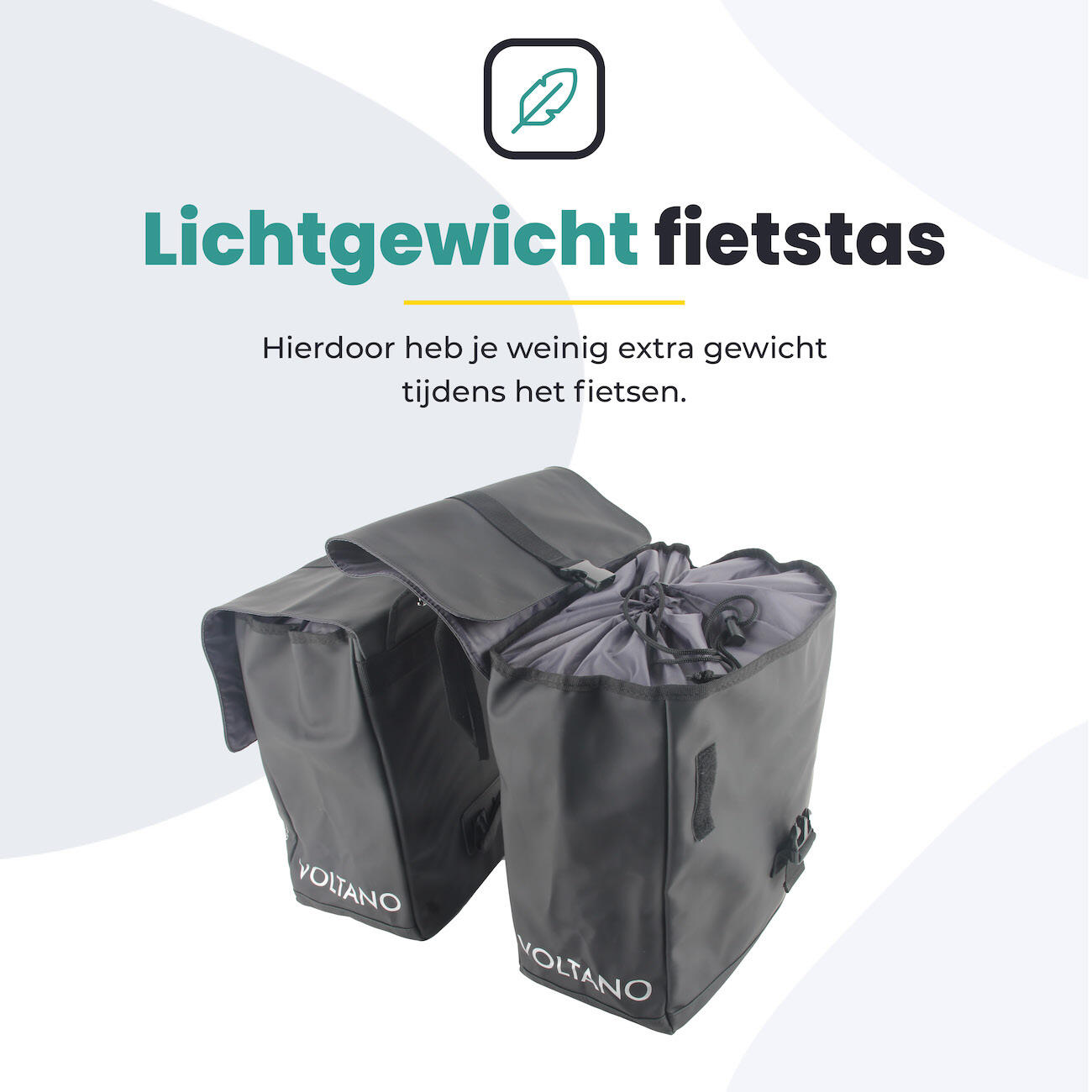 Fietstas voor Toerfietsen van het merk VOLTANO - Unisex - Kleur ZWART -  - 30 2/7