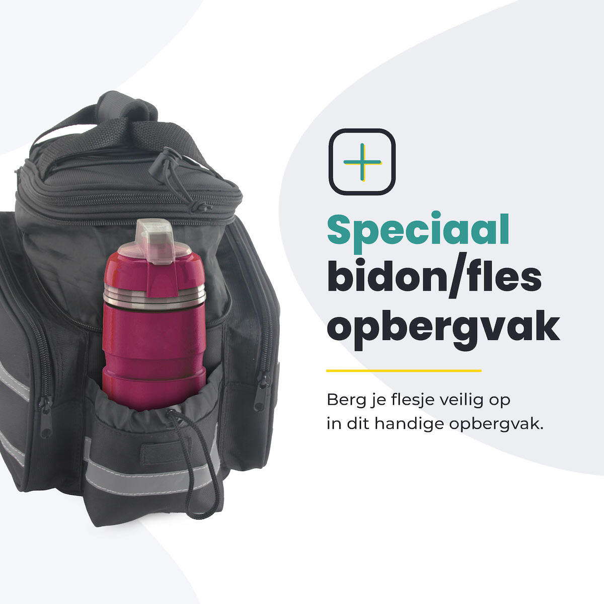 Fietstas voor Toerfietsen van het merk VOLTANO - Unisex - Kleur ZWART -  - 13 L 2/7