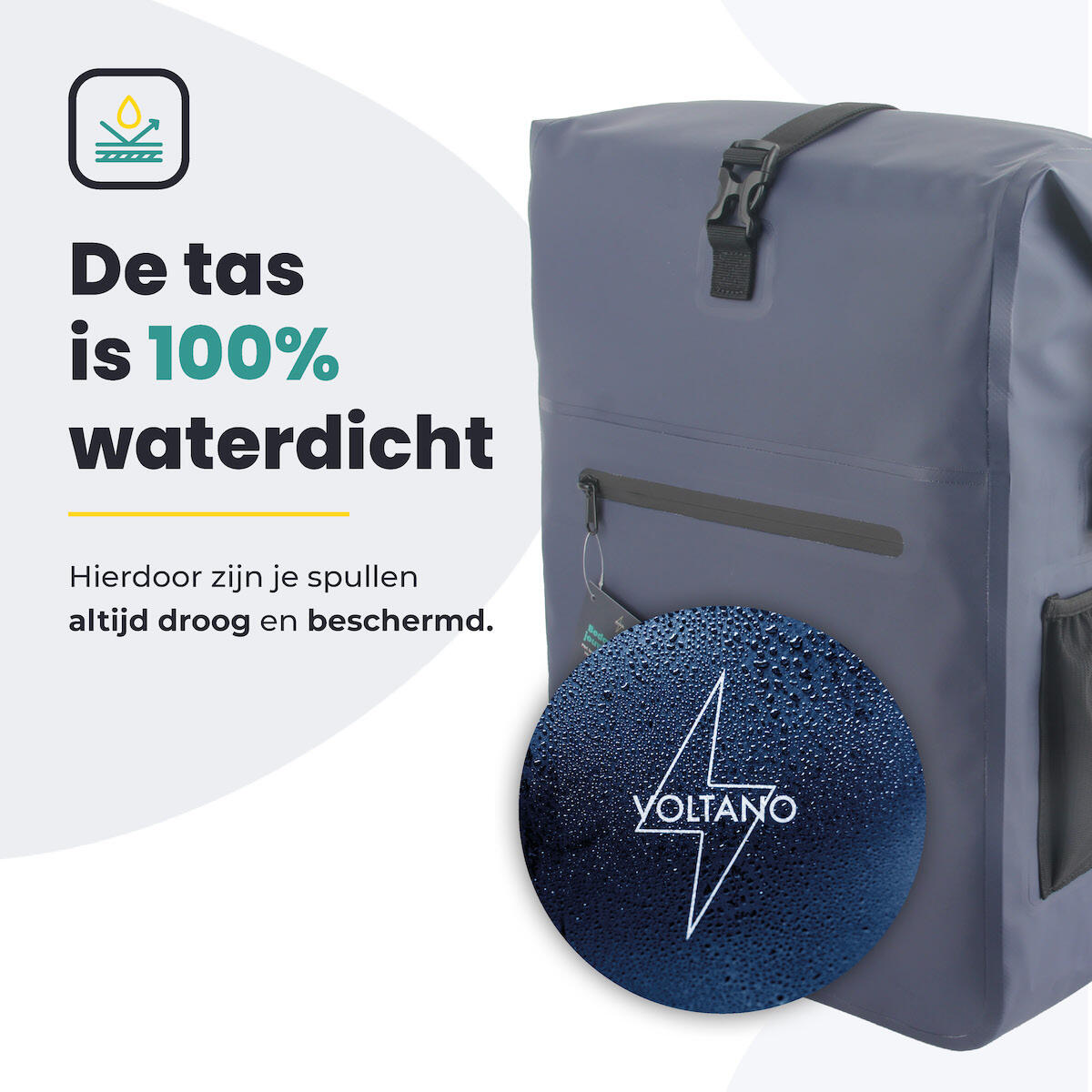 Fietstas voor Toerfietsen van het merk VOLTANO - Unisex - Kleur BLAUW -  - 28 2/7