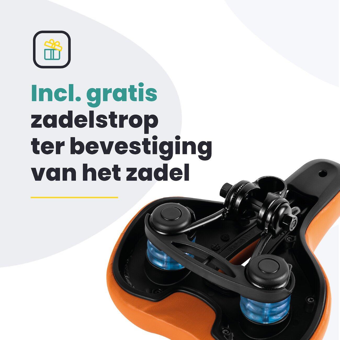 Fietszadels voor Toerfietsen van het merk VOLTANO - DAMES - Kleur BRUIN - 2/7