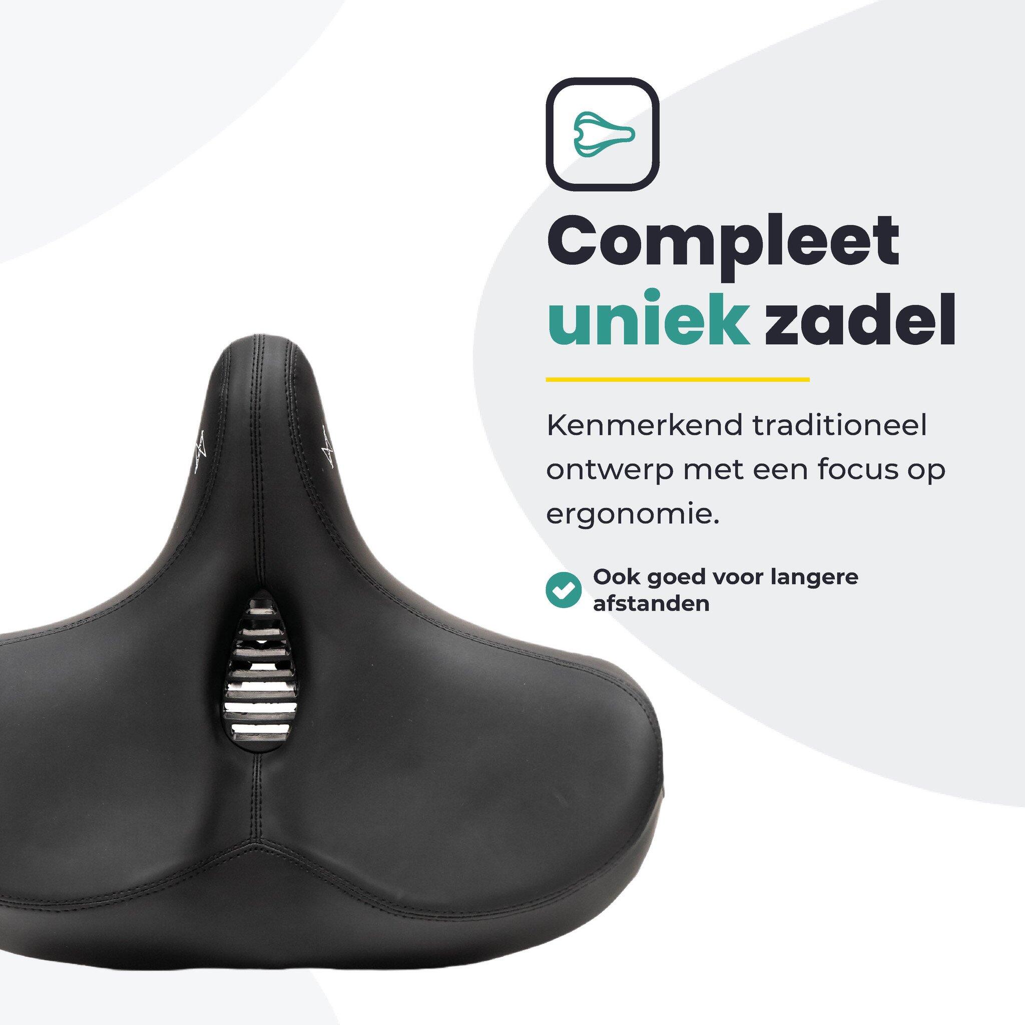 Voltano City XXXL Fietszadel Met Uitsparing 3/7