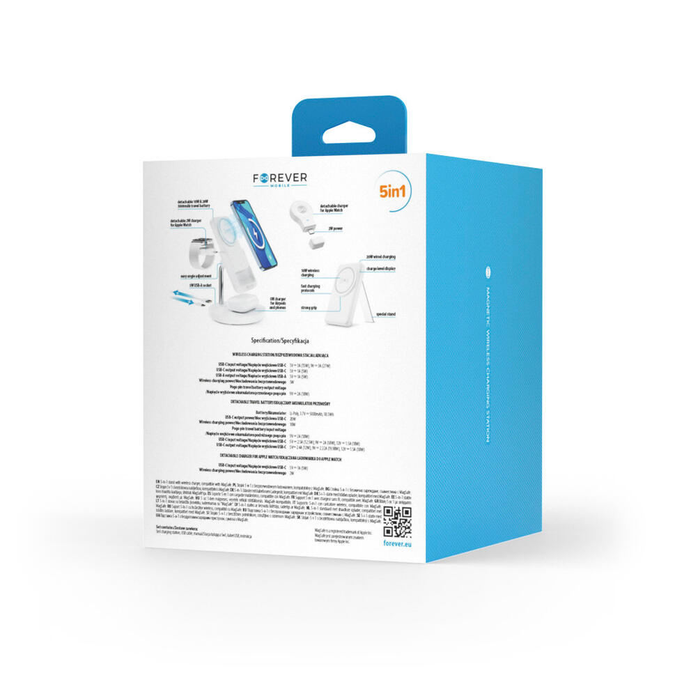 Power bank przenośny Forever magnetyczny MACS-100 5w1
