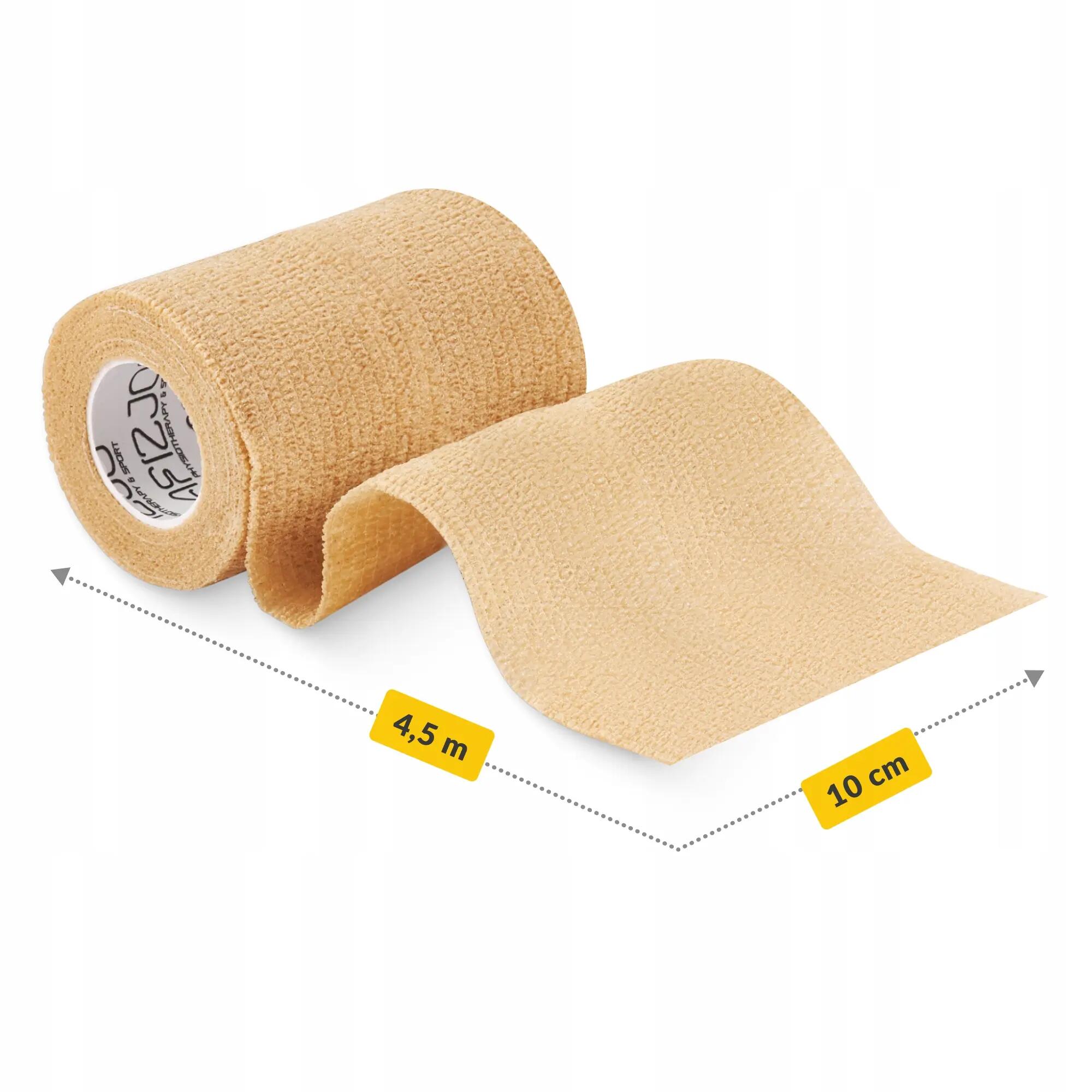Bandaż kohezyjny samoprzylepny 4FIZJO 10 cm x 4,5 m 2/6