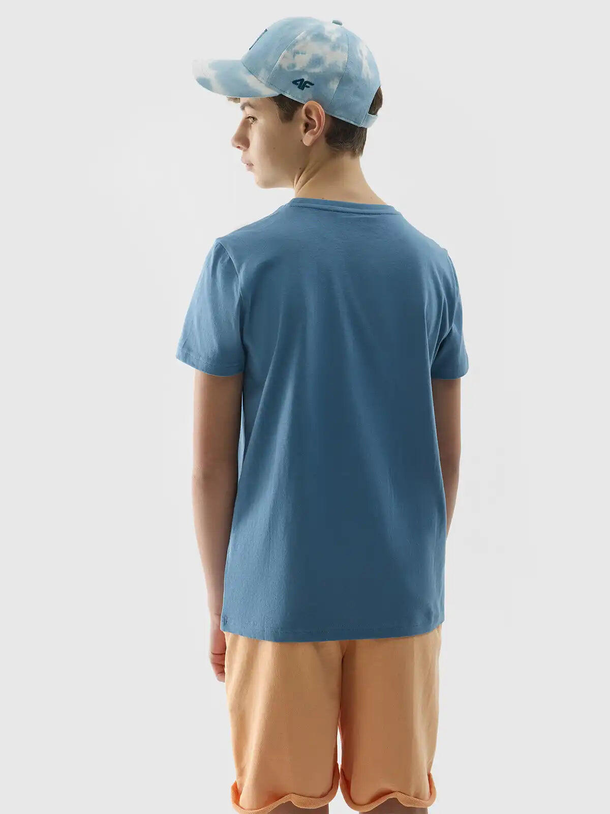 T-shirt em Algodão Ginástica Criança 4F Denim. 5/5