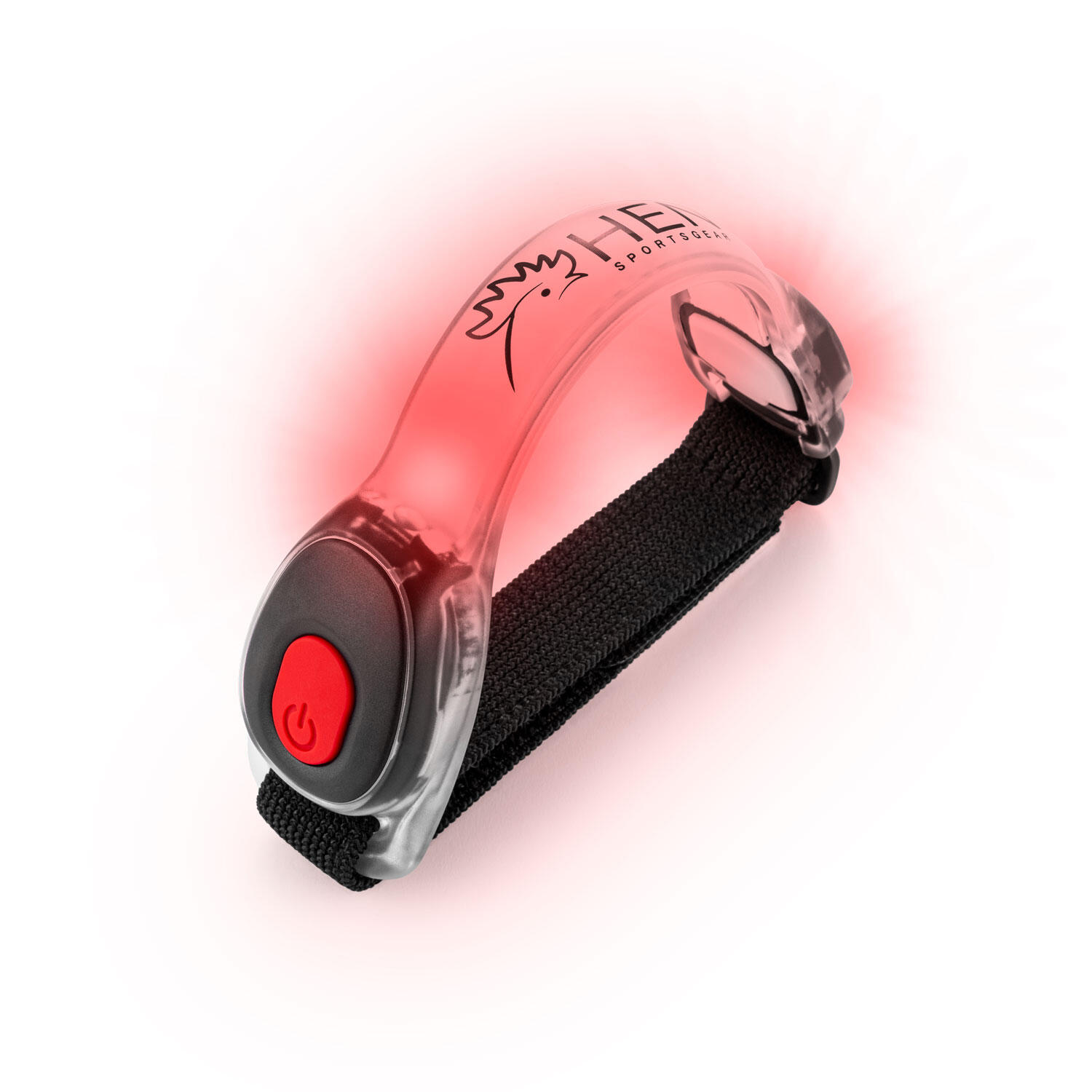 LED - Opaska na ramię - Światło do biegania - Czerwona, Ładowalna przez USB 6/7