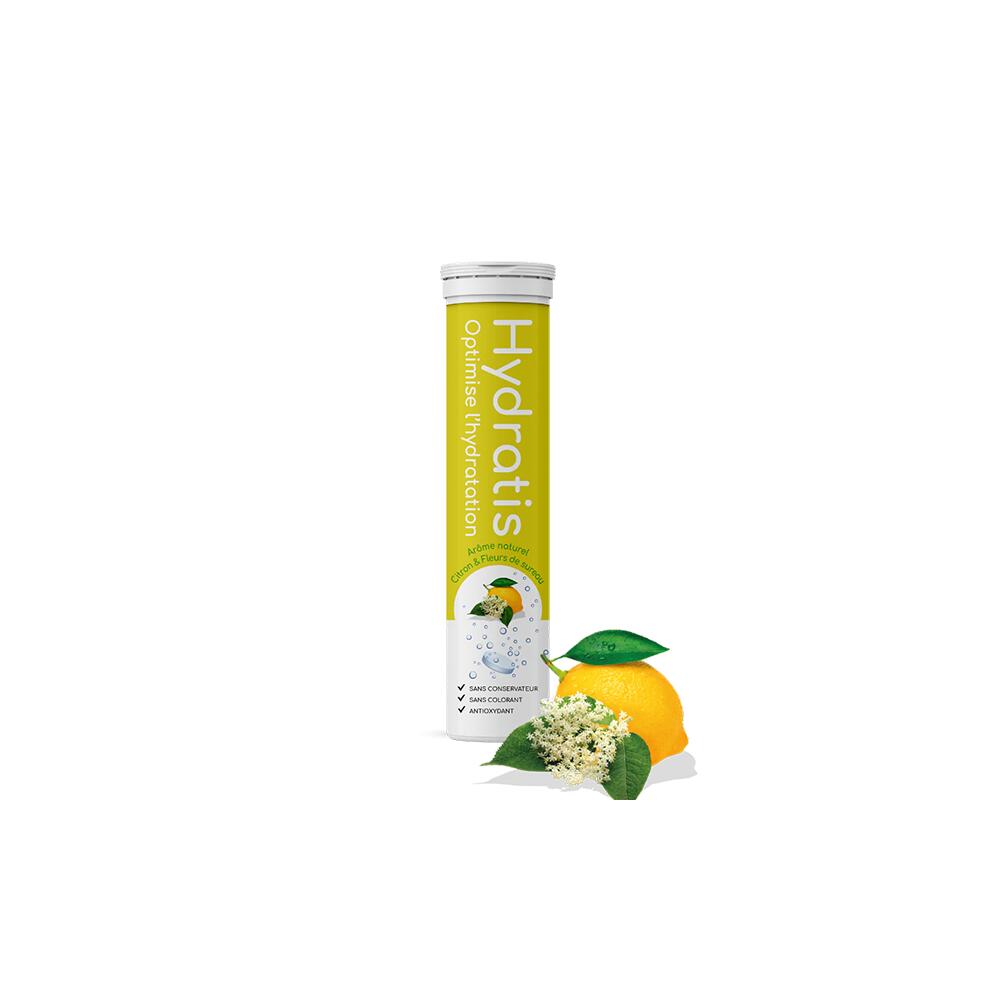 Hydratis - Boisson Avec Électrolytes - Formule Isotonique - Citron & Sureau - 20 Pastilles - Boisson Isotonique - Decathlon