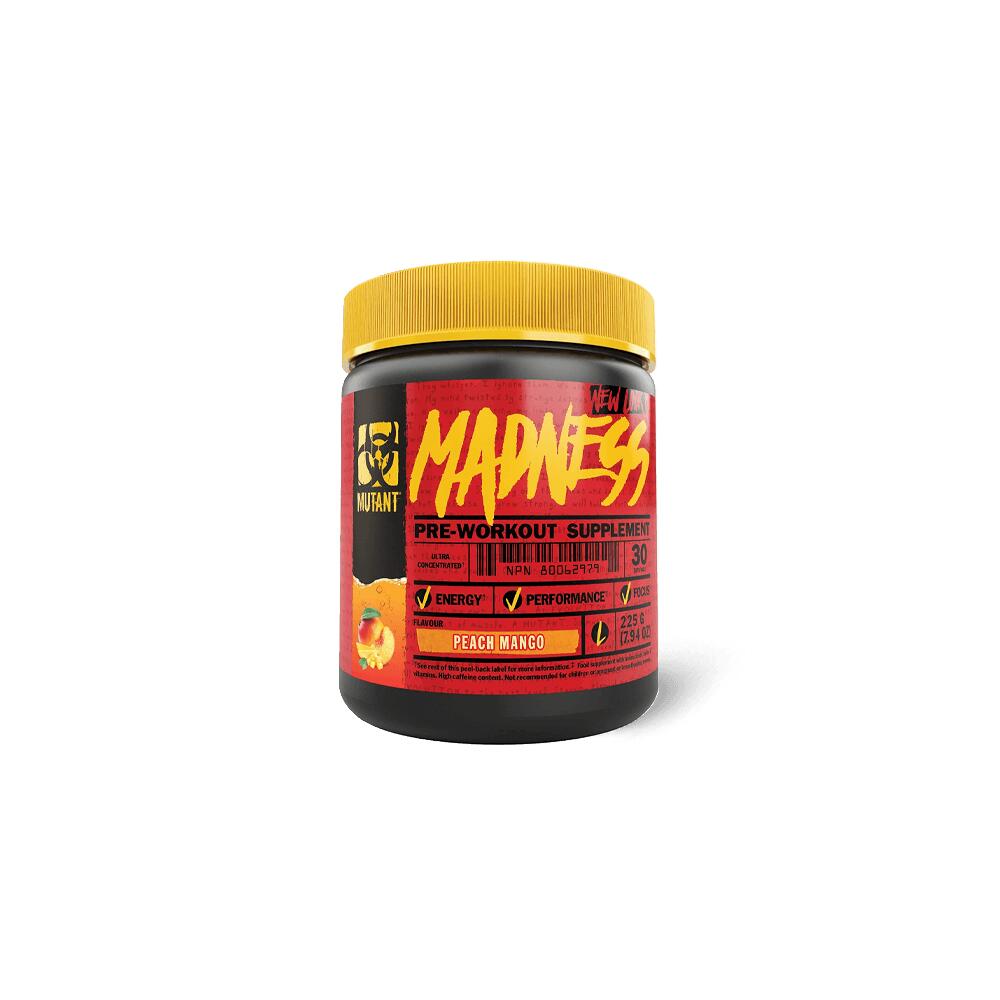 MUTANT Pre-workout - Mutant Waanzin (225g) - Perzik Mango