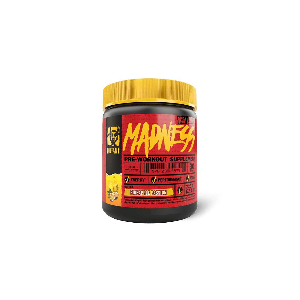 MUTANT Pre-workout - Mutant Waanzin (225g) - Ananas