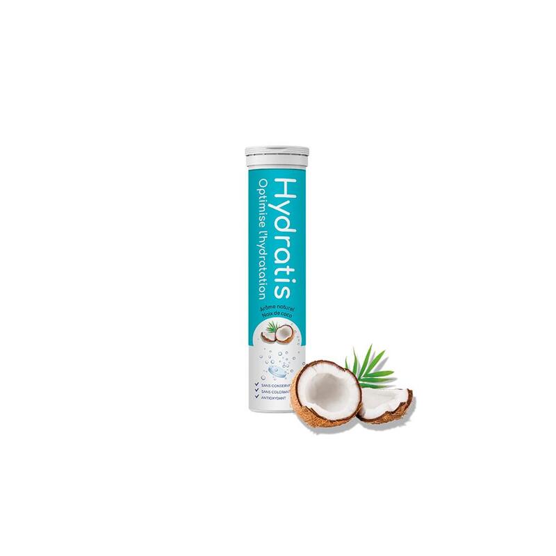 électrolytes Et Hydratation | Tube Hydratis (20 Tabs) | Noix De Coco