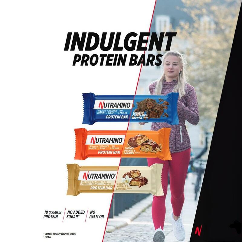 Barres protéinées - Nutramino Protein Bar - Brownie au Chocolat Boite de 12