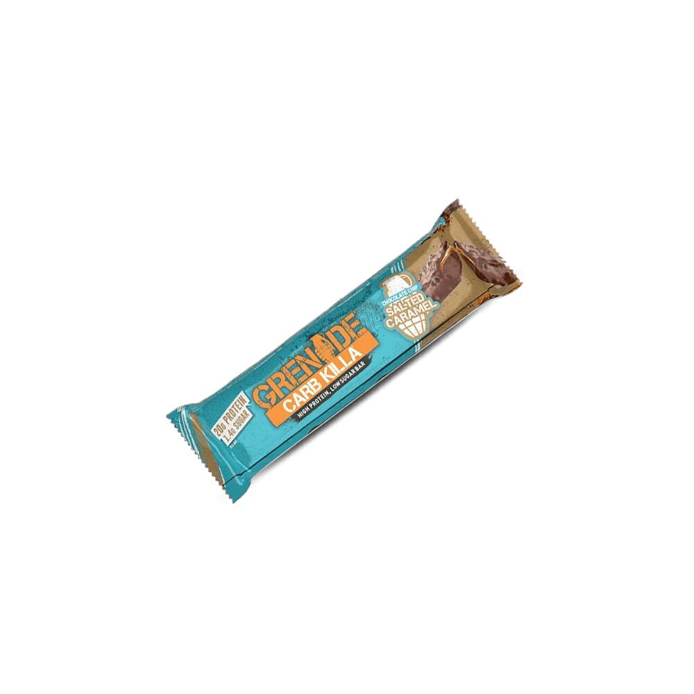 Eiwitrepen - Koolhydraat Killa Reep (12x60g) - Choc Chip Gezouten Karamel 2/4