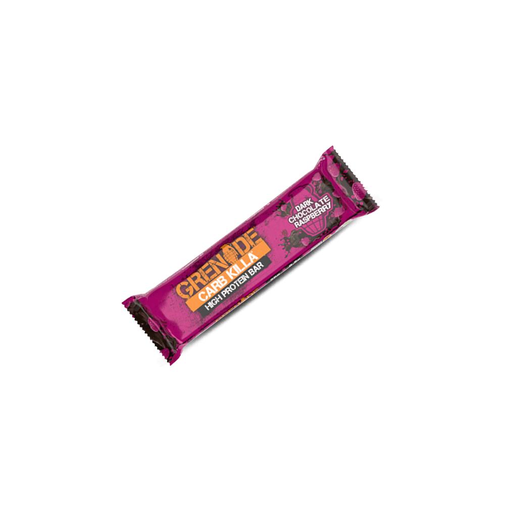 Protein Riegel Crispy Raspberry Grenade Protein Bar (12x60g) Dark Chocolate Raspberry - Riegel ...