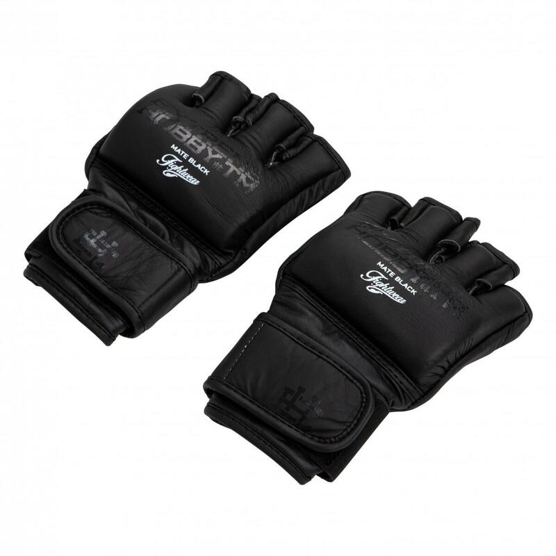 Rękawice do MMA i Muay Thai skóra naturalna EXTREME HOBBY MATE BLACK COMBAT