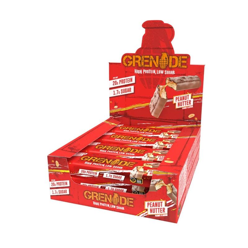 Grenade Protein Bars - Peanut Nutter - 720 gram (12 repen)