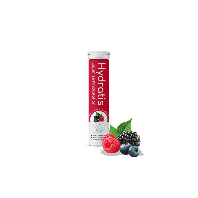 électrolytes Et Hydratation | Tube Hydratis (20 Tabs) | Fruits Des Bois