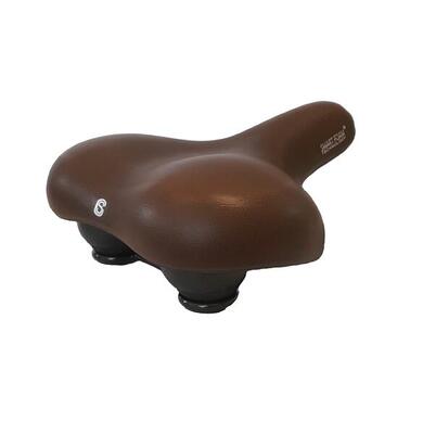 Selle comfort catana fietszadel - bruin - met smart foam techniek