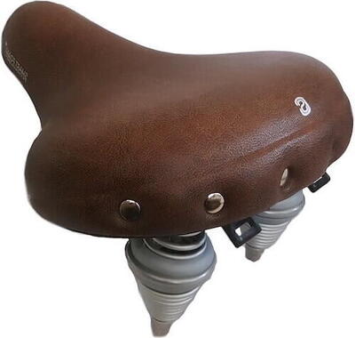 Selle comfort drifter retro xl fietszadel - bruin - met smart foam techniek