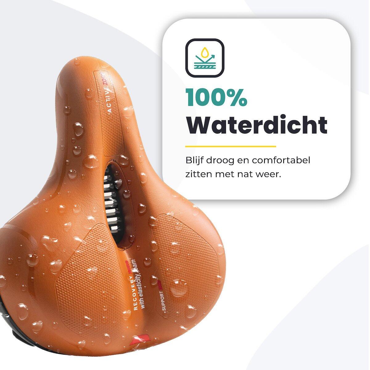 Voltano Fietszadel Met Gelpads - Bruin 3/7
