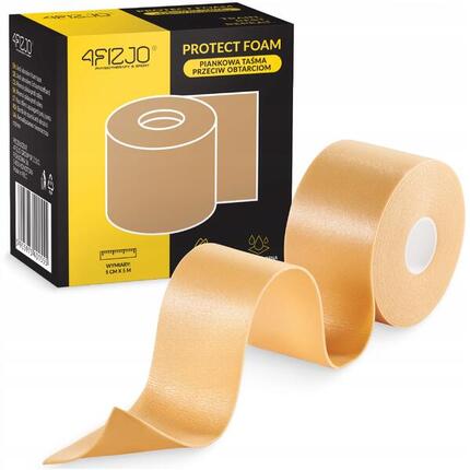 Schaumstoffband Scheuerschutz 2,5cm x 4,5m Blasenschutz Polsterverband 4FIZJO