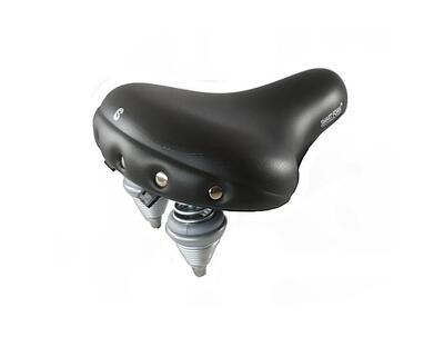 Selle comfort retro xl drifter fietszadel - zwart - met smart foam techniek
