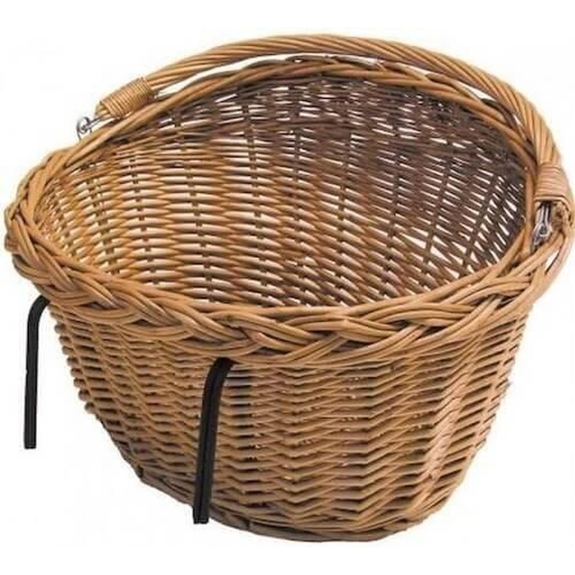 Falkx Rotan Fietsmand Riet - 33L - Bruin