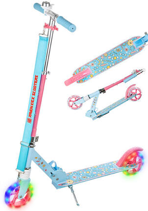 Trottinette pliante avec amortisseur et sonnette Roues lumineuses 145mm Lilliana