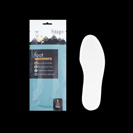 Chauffe-pieds Haago jetable — activation à l'ouverture, 8h, taille S/M/L