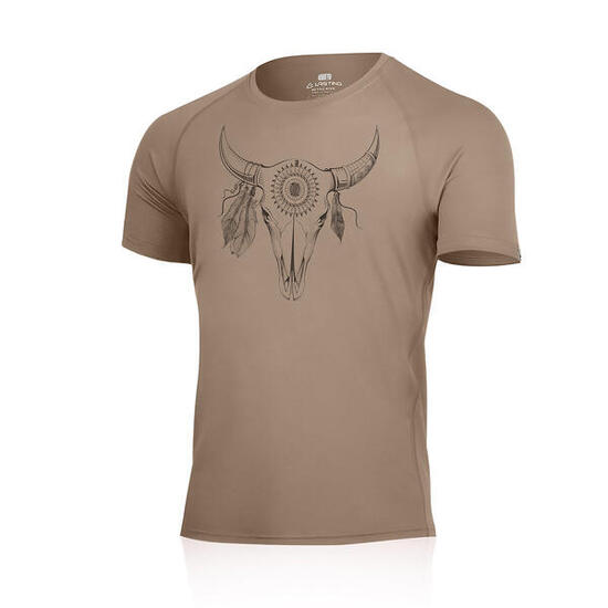 T-shirt da uomo in lana merino con stampa BULO