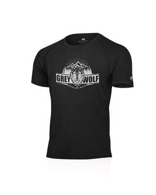 T-shirt da uomo in lana merino con stampa FANG