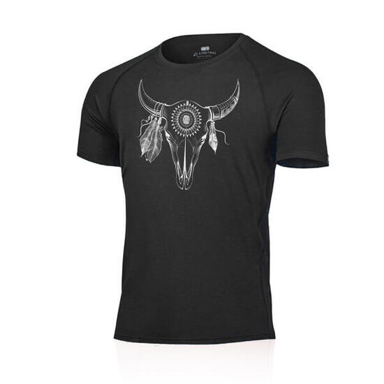 T-shirt da uomo LASTING in lana merino con stampa BULO