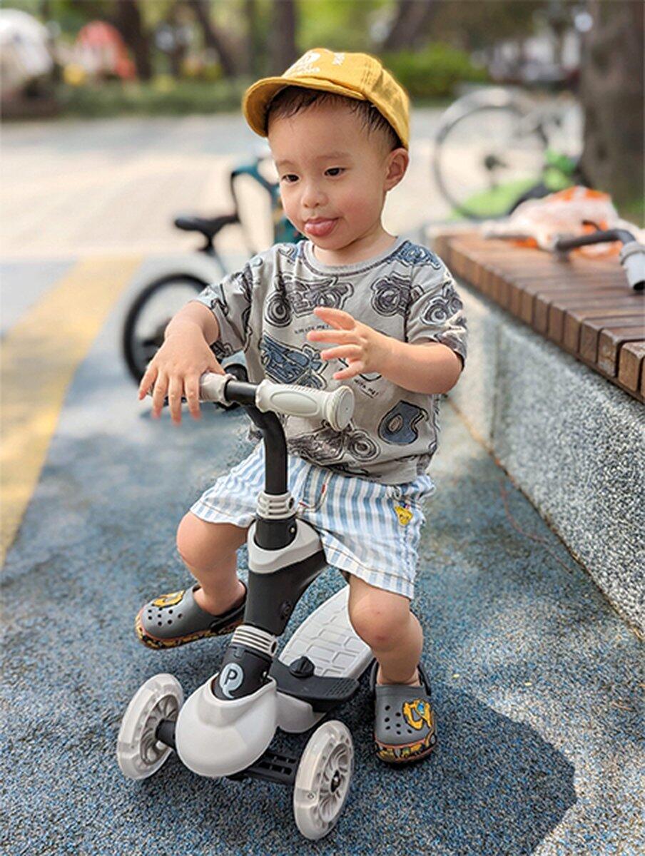 Qplay Sema Step Scoot and Ride - Patinete de equilibrio 5-en-1 - Beige 4/7